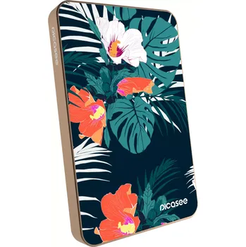 Powerbanka Picasee Powerbanka s MagSafe 5 000 mAh Zlatá - Monstera Color