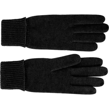 Rukavice Fiebig - Headwear since 1903 Dámské černé rukavice - Fiebig vlna a kašmír Velikost Rukavice: 7 (M)