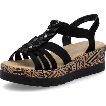 Dámské sandále Dámské sandály RIEKER V3902-00 černá S6 41