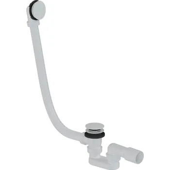 SAT Vanový sifon automat click clack 60cm DN40/DN50 bílá lesk plast SATAVA60CCB