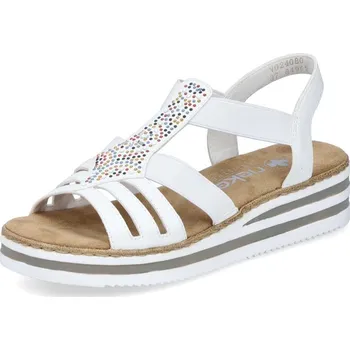 Dámské sandále Dámské sandály RIEKER V0240-80 bílá S6 43