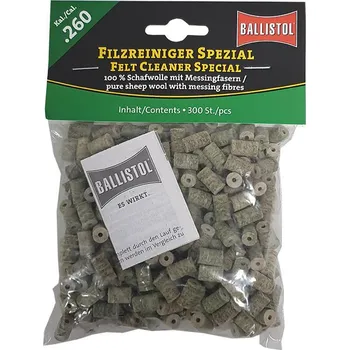 Příslušenství pro sportovní střelbu Plstěné válečky Ballistol Special .26, 300 ks