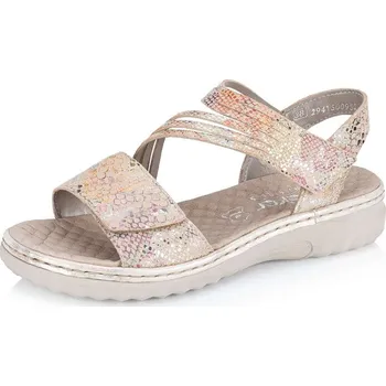 Dámská obuv Dámské sandály RIEKER 60464-90 béžová S6 41