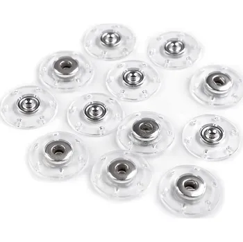 Designové patentky / druky Ø 18; 20; 25 mm, malé, 2 (20 mm) transparent nikl