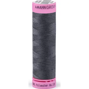 Nit Polyesterové nitě návin 100 m Aspo Amann, střední, 0343 Steel Gray