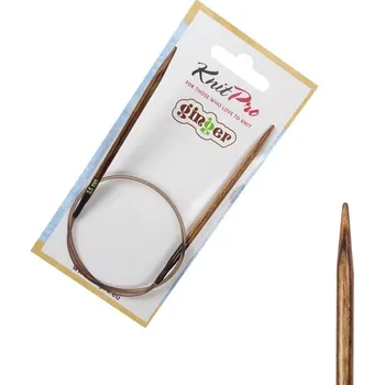Jehlice Dřevěné jehlice Ginger Knitpro 40 cm 3,5 mm