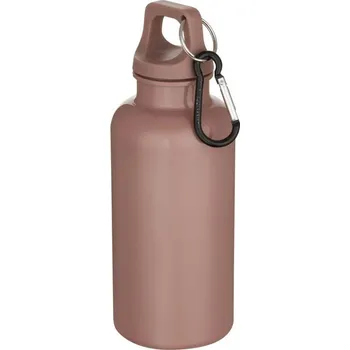 Láhev 400ml láhev na bodu Oregon s karabinou z recyklovaného plastu s certifikací RCS - Zaprášená růžová