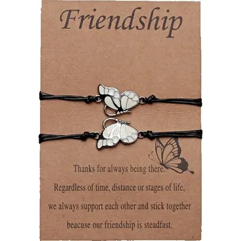 Drahý kámen Náramky přátelství Butterfly obvod cca 16 až 25 cm