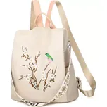 Dámský Crossbody batůžek s popruhem Skřivan Béžový