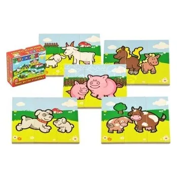 Puzzle Dřevěné Puzzle mini Moje první zvířátka 6 obrázků