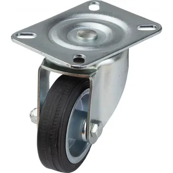 Pojezdové kolečko DEMA Gumové otočné kolečko 80 mm, do 60 kg