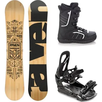 Snowboard Raven Solid classic snowboard + Raven S230 Black vázání + Raven Target obuv 155 cm + vázání S/M (EU 37-42) + DÁREK + Doprava ZDARMA