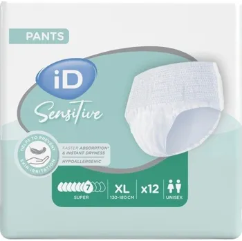 Inkontinenční kalhotky ID PANTS X-LARGE SUPER N9 KALHOTKY ABSORPČNÍ NAVLÉKACÍ, BOKY 130-170CM,2 090
