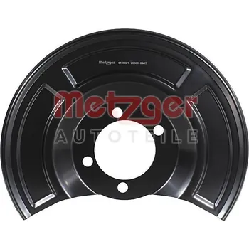 Brzdový kotouč Ochranný plech proti rozstřikování, brzdový kotouč METZGER 6115621