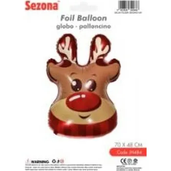 Balónek Balon Boże Narodzenie Renifer 70x48cm