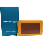 Marta Ponti kožená dámská peněženka hořčicová B120573 MOST/COGNAC