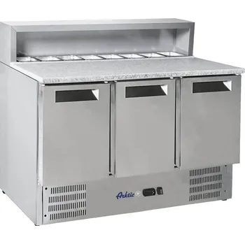 Lednice Chladící stůl s nástavbou a granitovou deskou 368 L Arktic