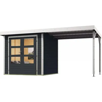 Zahrada LANIT PLAST, s.r.o. hybridní domek KARIBU JUPITER C (93429) antracit / bílý LG4044