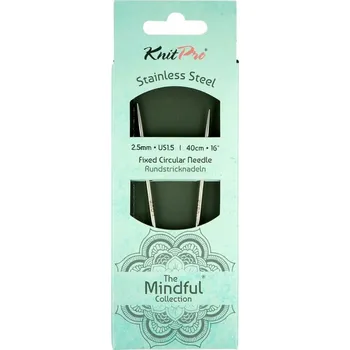 Nástroj na niť a příze Kruhové jehlice KnitPro Mindful 40 cm 2,5 mm
