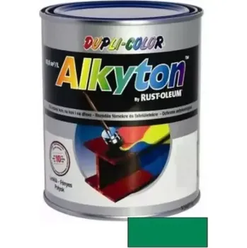 ALKYTON - Alkyduretanová antikorozní barva na kov 2v1 bez základu mátově zelená lesklá 750ml