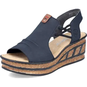 Dámská móda Dámské sandály RIEKER 68175-14 modrá S6 40
