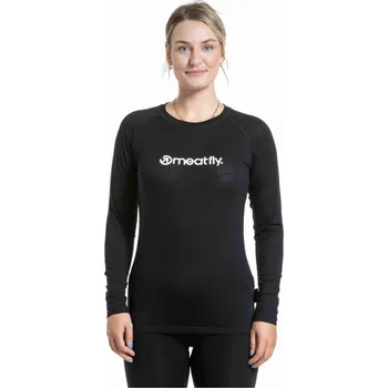 Dámské oblečení Dámské merino tričko Meatfly Lacey 25/26 Black M