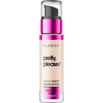 Make-up Claresa PRETTY, PLEASE SATIN MATT FOUNDATION matující make-up na obličej 02, 33 g