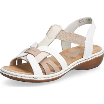 Dámské sandále Dámské sandály RIEKER 65918-81 bílá S6 40