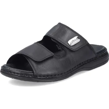 Pánské pantofle Pánské nazouváky RIEKER 25590-00 černá S6 43