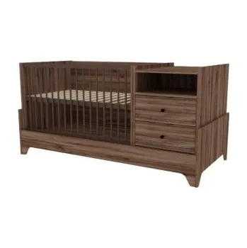 Dětské zboží Faktum Kombi postýlka Nest 120 x 70 cm 5v1 - Walnut