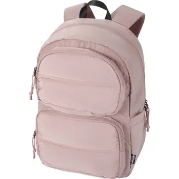 Městský batoh Puffer batoh na notebook velikosti 15,6″ z recyklovaného GRS, 18 l - Zaprášená růžová