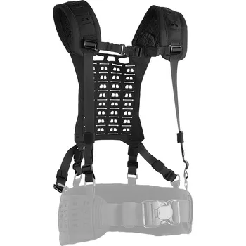 Ramenní postroj 3.0 s MOLLE zadním panelem - černý, Novritsch