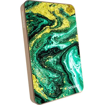 Powerbanka Picasee Powerbanka s MagSafe 5 000 mAh Zlatá - Green Gold