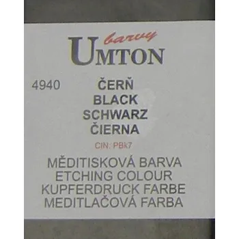 Olejová barva Měditisková barva Umton 130ml – čerň