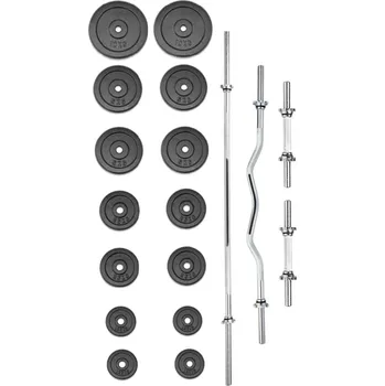 Cyklotrenažér TRINFIT Činkový set PREMIUM XL kovový 80 kg NO SIZE ČERNÁ