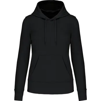 Dámská mikina Dámská ekologická mikina s kapucí K 4028 black XL