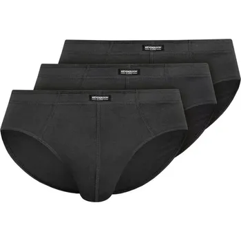 Slipy Pánské slipy 3 pack 1446 Basic graphite - HENDERSON grafitová XXL