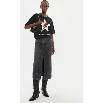 Dámská sukně PINKO Džínová sukně Gregoriana Gonna 03903 A20U Černá Regular Fit 40