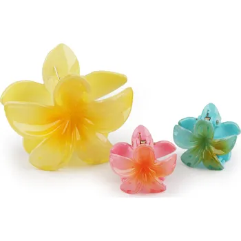 Náramek Skřipec do vlasů květ sada 2+1 ks, střední, 2 žlutá