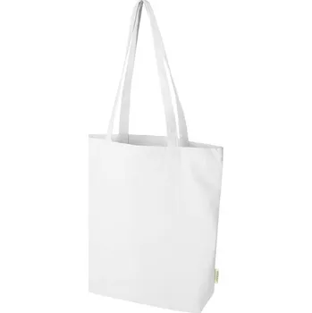 Nákupní taška Odisha 11litrová nákupní taška s širokým dnem o gramáži 180 g/m² z organického materiálu OCS - Bílá