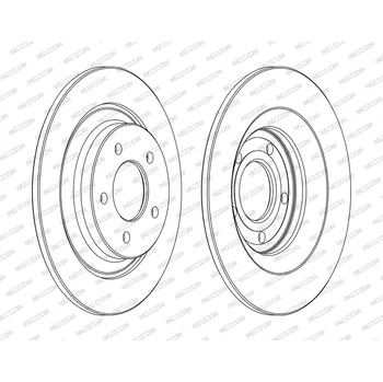 Brzdový systém Brzdový kotouč FERODO DDF1547C