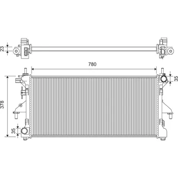 Chladič motoru Chladič, chlazení motoru VALEO 701343