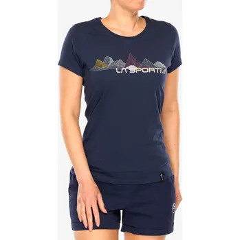 Oblečení a móda Bavlněné tričko dámské La Sportiva Peaks T-Shirt - night sky