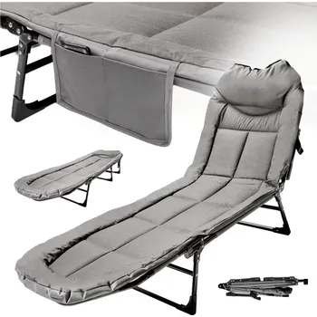 Postel Skládací postel Luaro 0821239 64 x 200 cm šedá