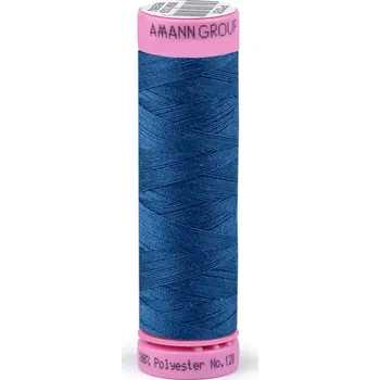 Nit Polyesterové nitě návin 100 m Aspo Amann, střední, 0024 Blue Sapphire