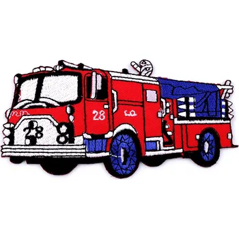 Nášivka Nažehlovačka auto, traktor, loď, malé, 44 červená hasiči