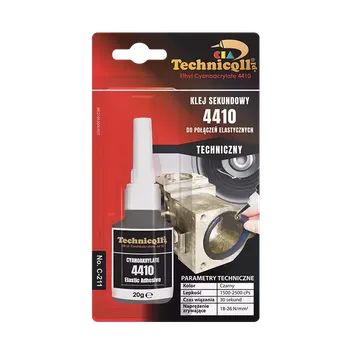 Průmyslové lepidlo Technicqll Elastické sekundové lepidlo 441 20g