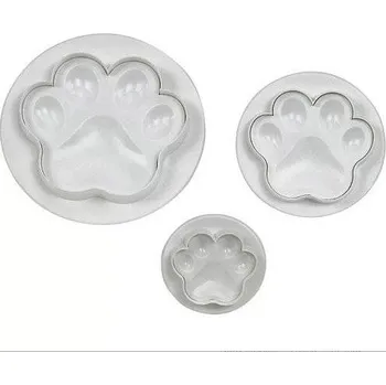 Vykrajovátko Dortisimo Plastové vypichovače Tlapky (3 ks)