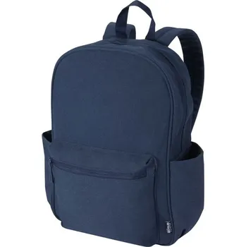 Městský batoh Recanvas městský batoh na notebook velikosti 15,6″ z recyklovaného GRS, 16 l - Námořnická modrá