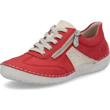 Dámské polobotky Dámské polobotky RIEKER 52521-33 červená S6 41